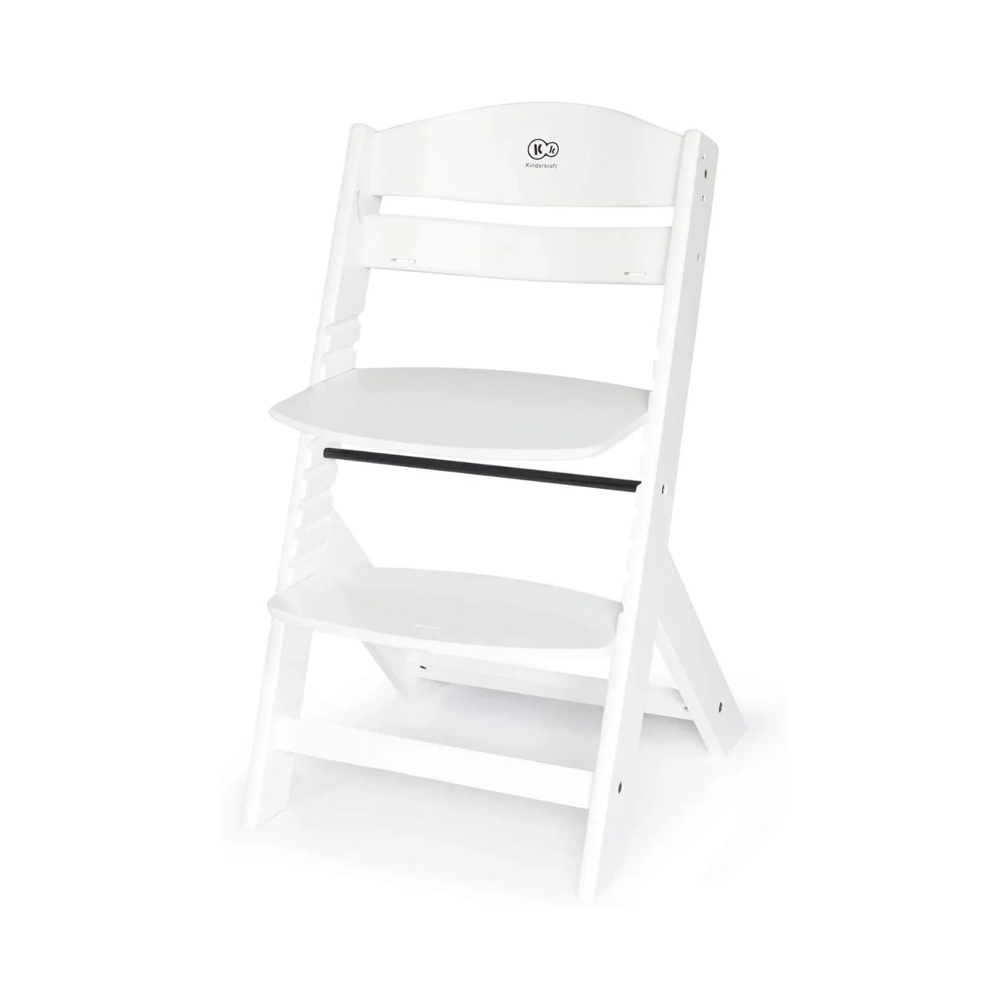 Kinderkraft Enock Wooden Highchair - White