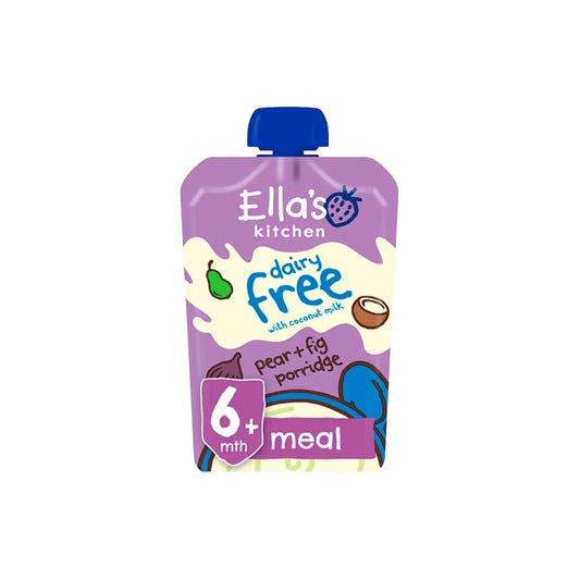 Ella's Kitchen Organic Dairy Free Pear & Fig Porridge Baby Food Pouch 6+ months 100g