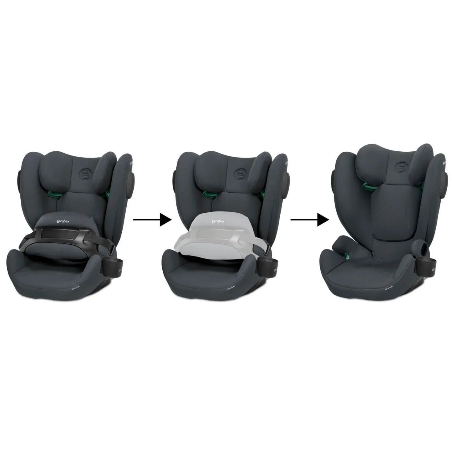 Cybex Pallas B4 i-Size Group 1/2/3 Car Seat (9 Months to 12 Years) - Cobblestone Grey