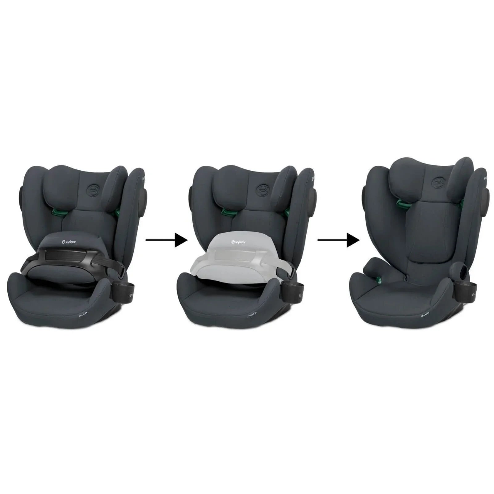 Cybex Pallas B4 i-Size Group 1/2/3 Car Seat (9 Months to 12 Years) - Cobblestone Grey