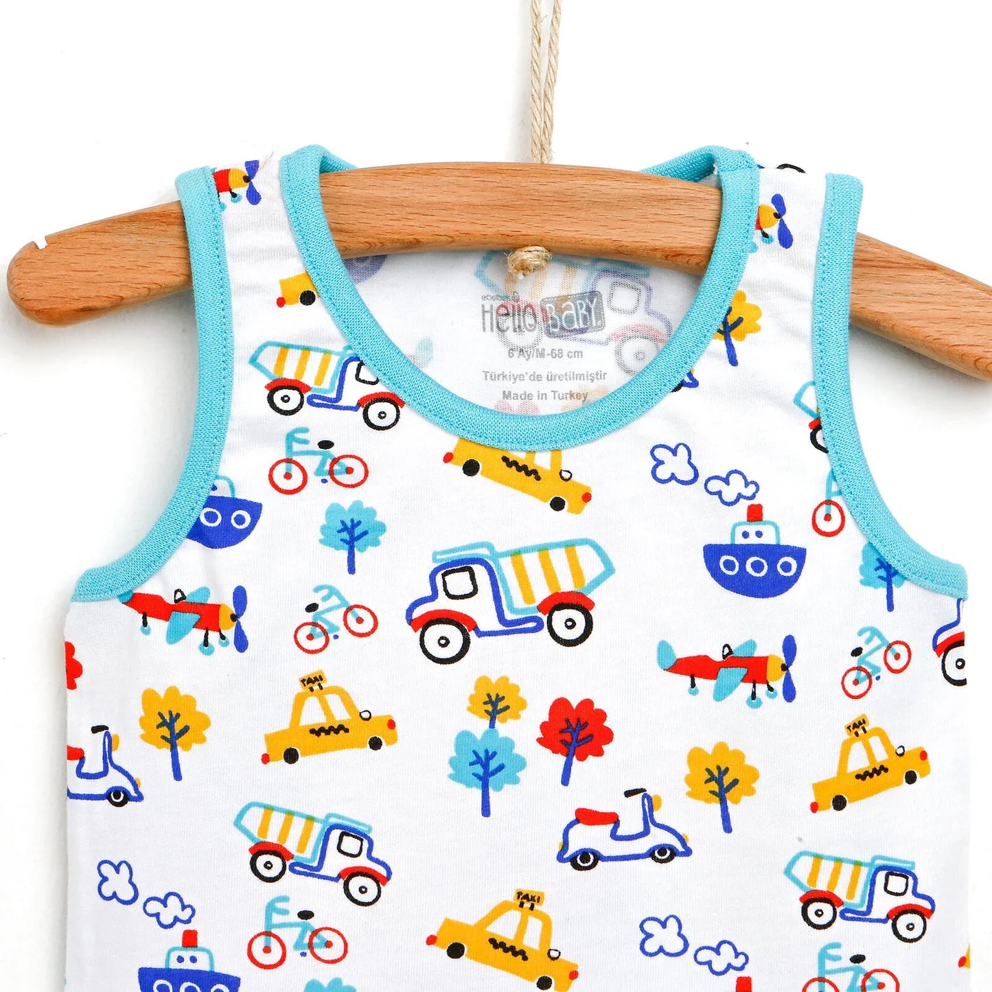 HelloBaby Basic Baby Boy Tank Top - White
