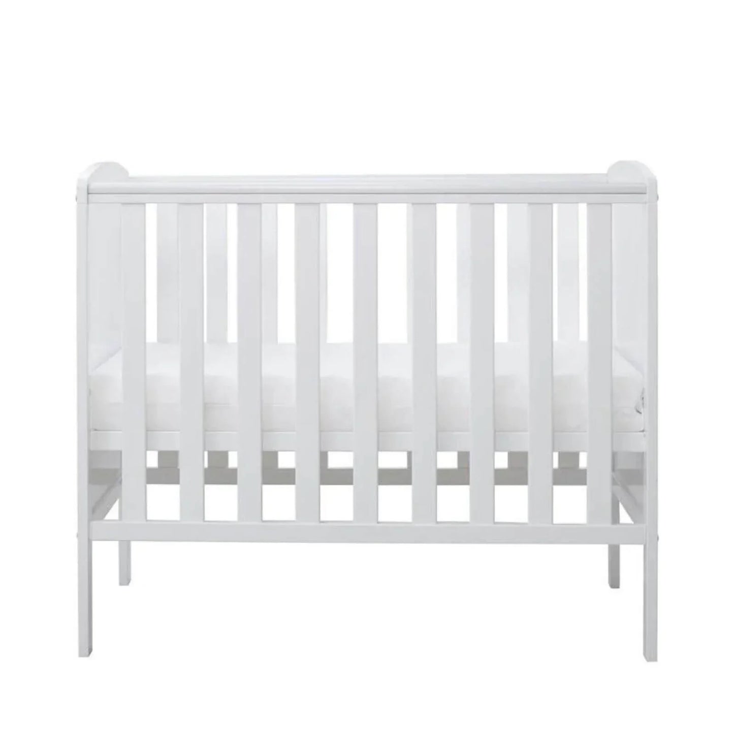 Ickle Bubba Coleby Space Saver Cot White - Premium Pocket Sprung Mattress