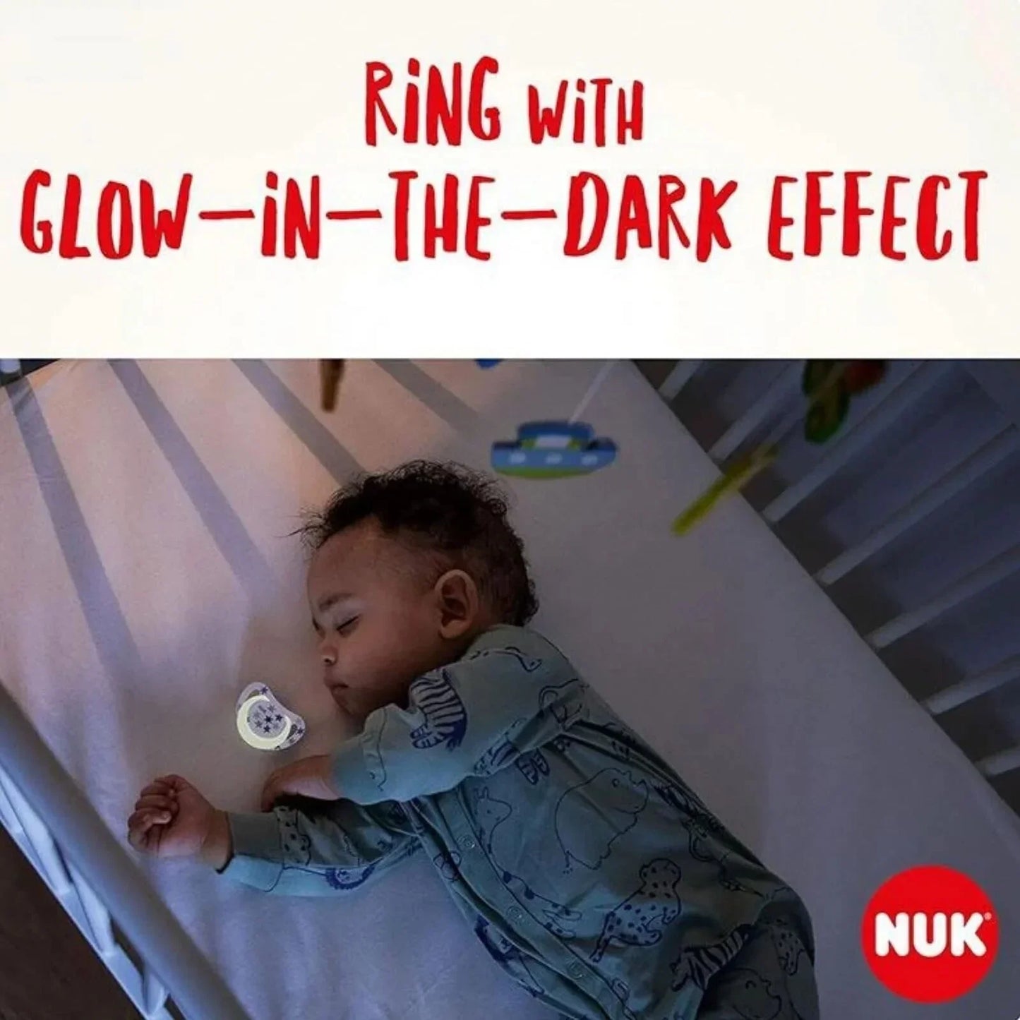 NUK Star Day & Night Soother 6-18 months Pack of 2 - Pink