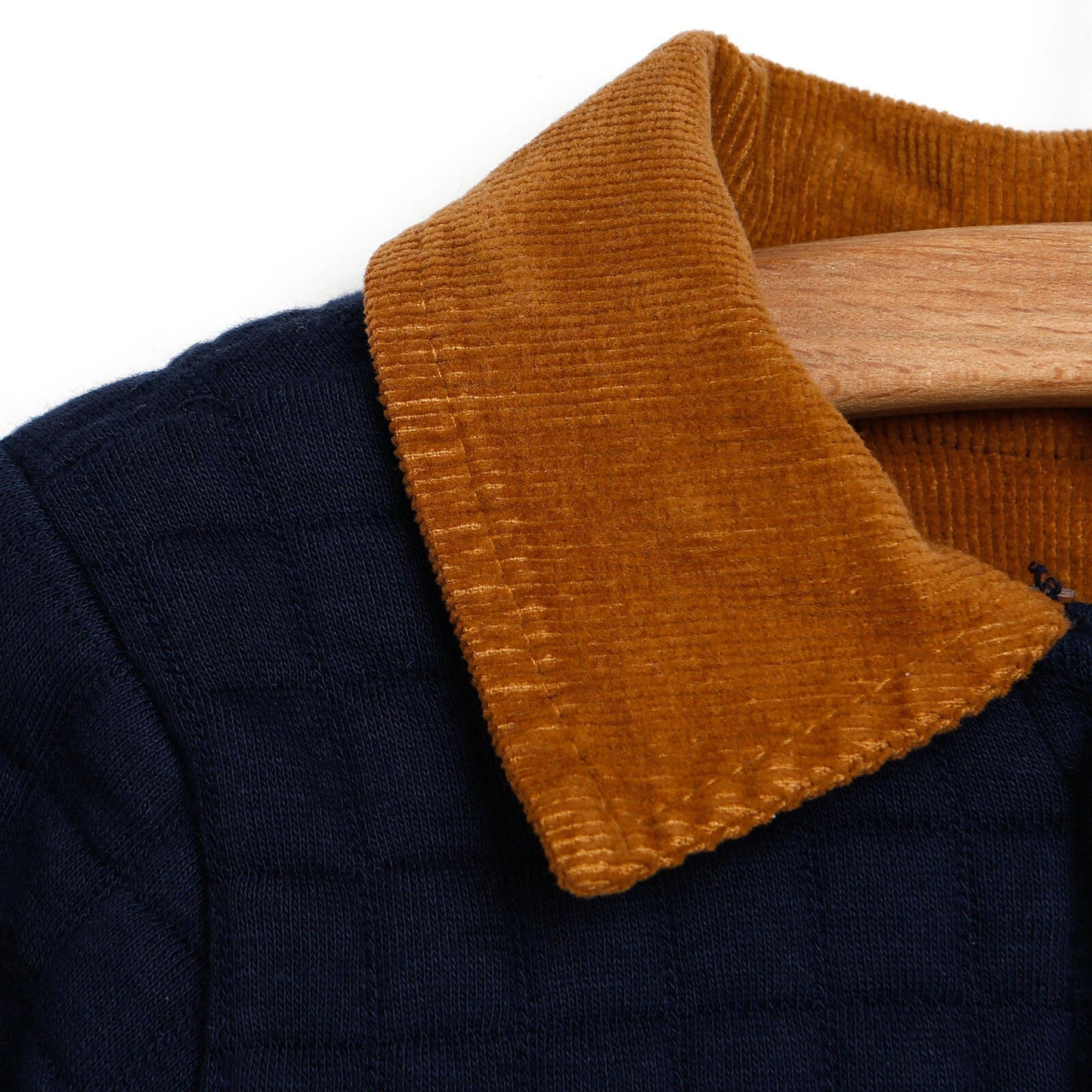 Tuffy Quilted Cardigan - Navy Blue