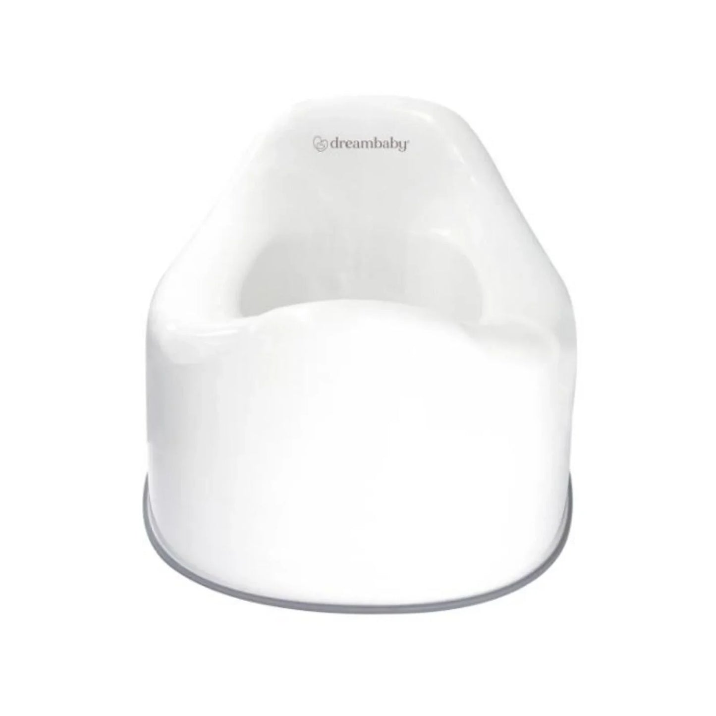Deambaby First Stage Toddler Potty with Grey Trim - White