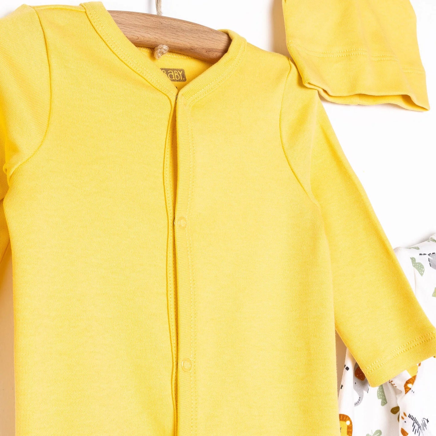 HelloBaby Newborn 2pcs Jumpsuit-Hat - Green