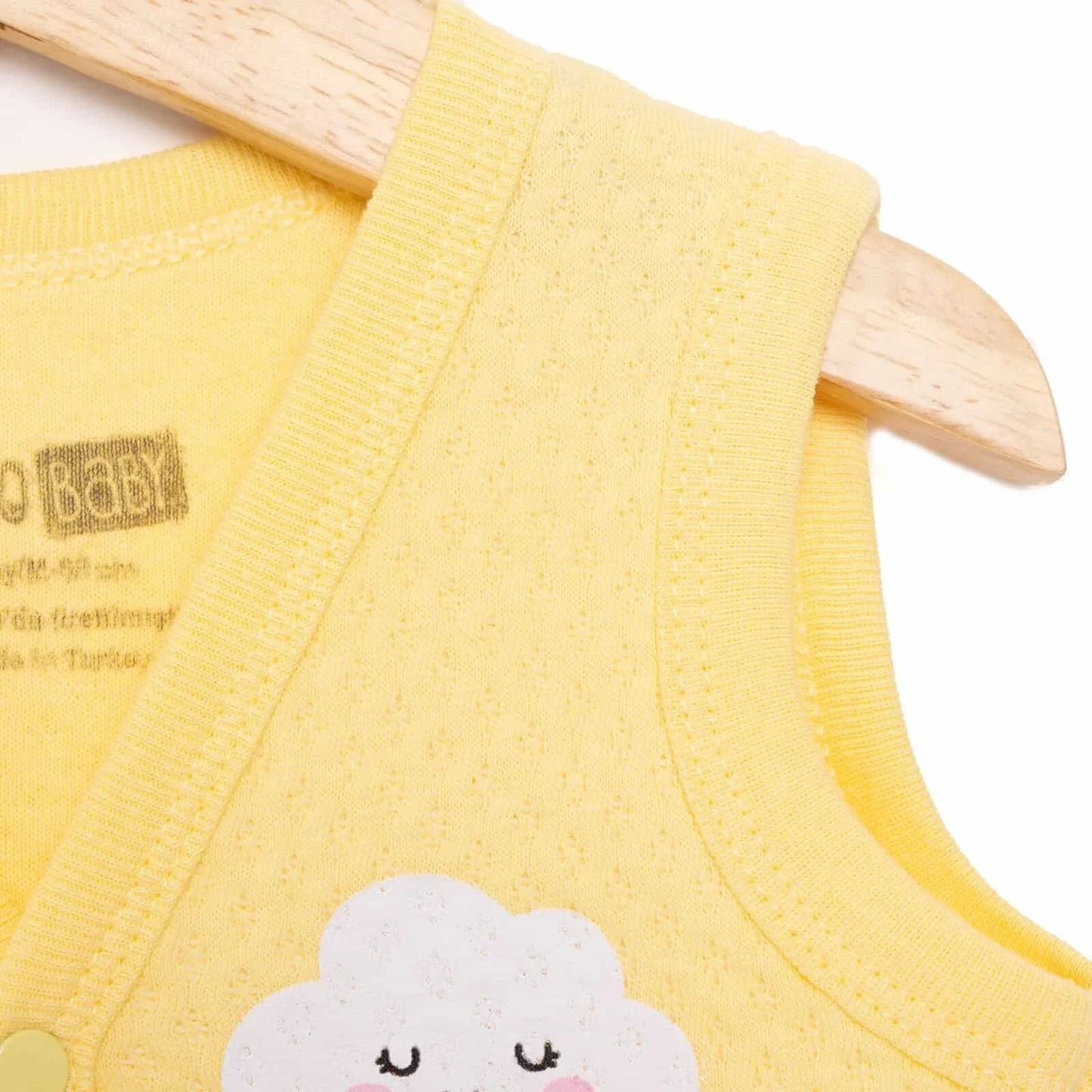 HelloBaby Quilted Vest - Light Yellow