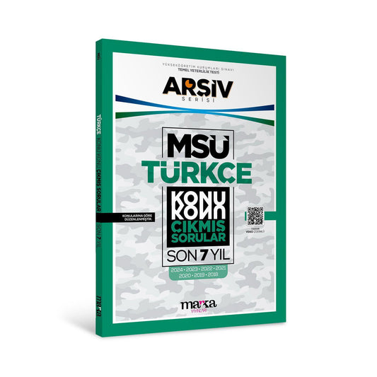 MSÜ ENGLISH Konu Konu ÇIKMIŞ SORULAR Son 7 Yıl