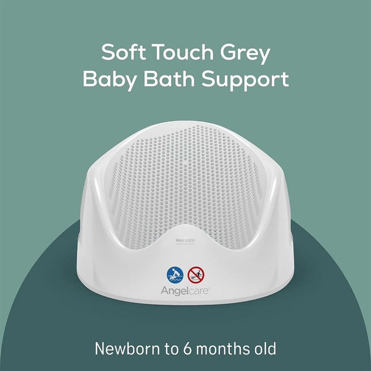 Angelcare Soft Touch Baby Bath Support - Grey