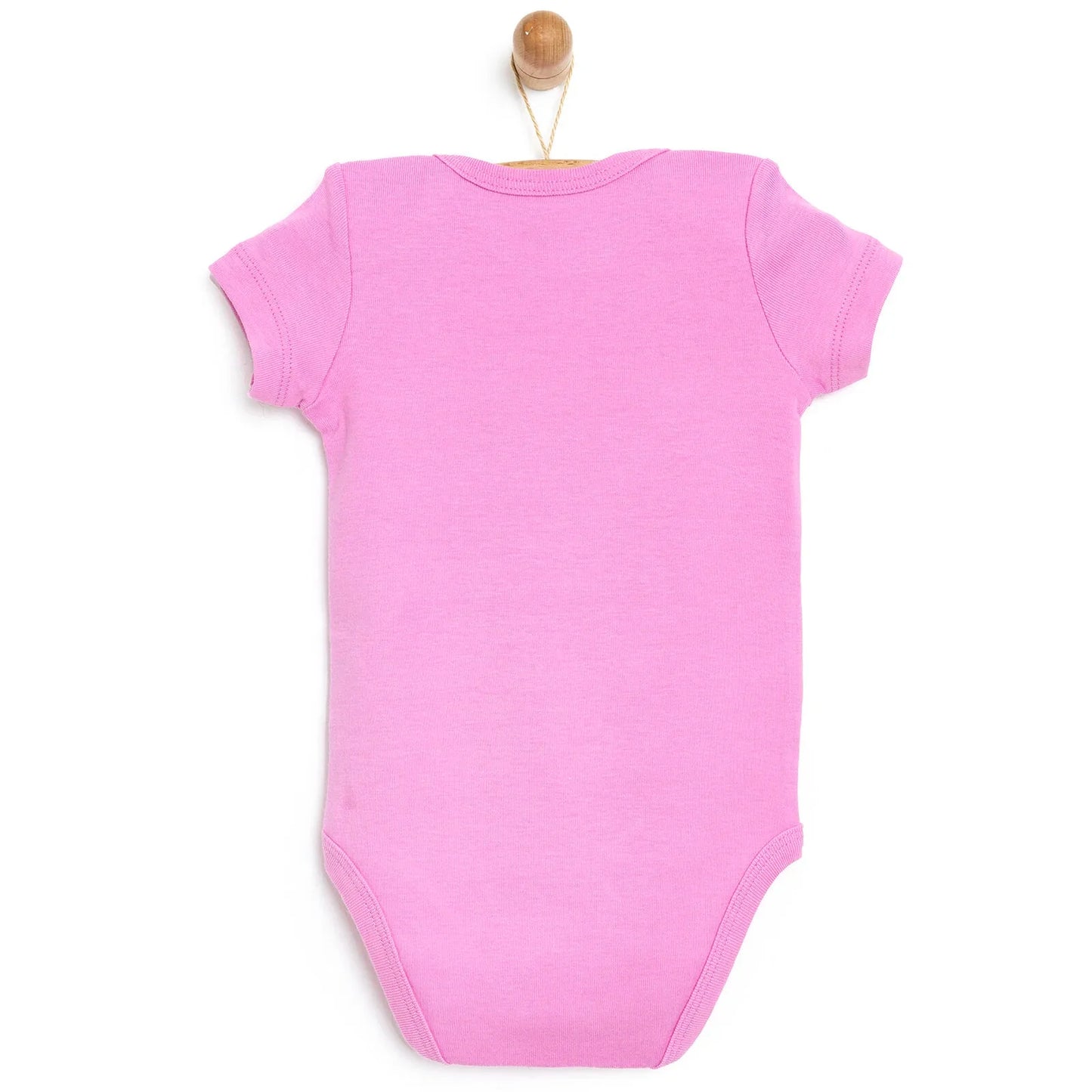 HelloBaby Short Sleeve Bodysuit - Dark Pink