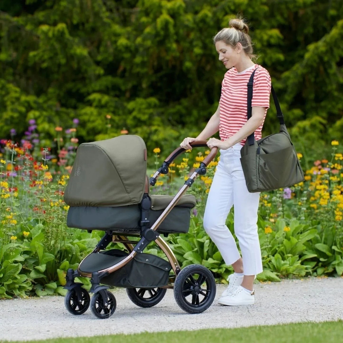 Outlet - Ickle Bubba Stomp V4 2 In 1 Carrycot & Pushchair - Bronze