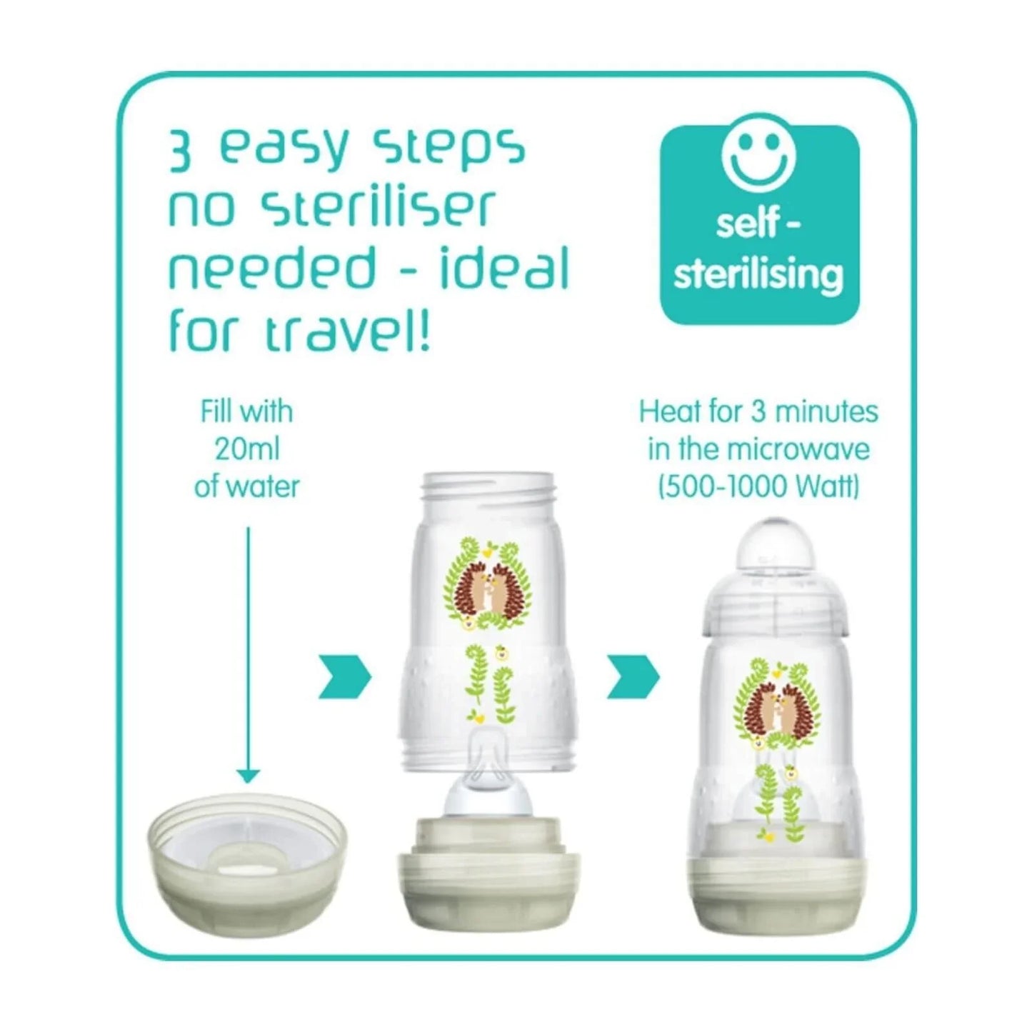 MAM Easy Start Anti Colic Bottle 260ml Pack of 2 - Pink