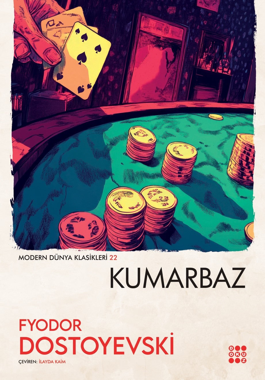 Kumarbaz – Fyodor Mihayloviç Dostoyevski – Dokuz Yayınları – kitap kapağı