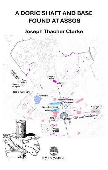 Ein dorischer Schacht und eine Basis, die in Assos gefunden wurden