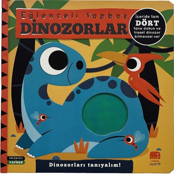Dinozorlar - Eğlenceli Yapboz – Kolektif – Uçan Fil Yayınları – kitap kapağı