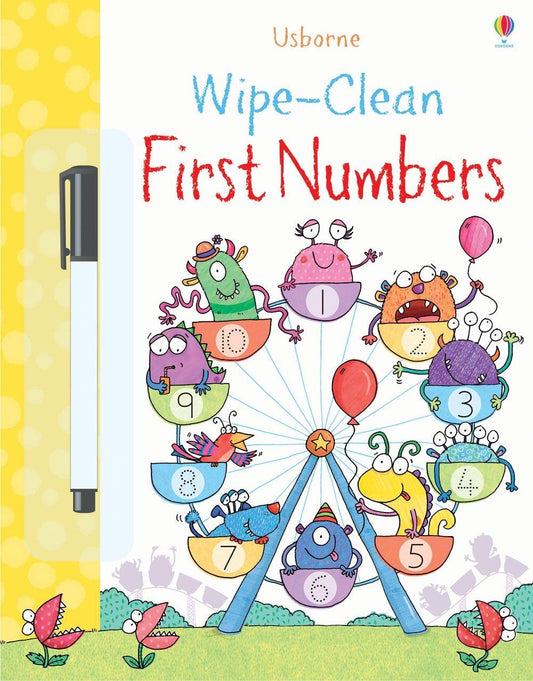 Wipe-clean First Numbers – Jessica Greenwell – Usborne Publishing – kitap kapağı