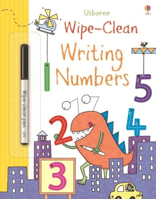Wipe-Clean Writing Numbers – Jessica Greenwell – Usborne Publishing – kitap kapağı