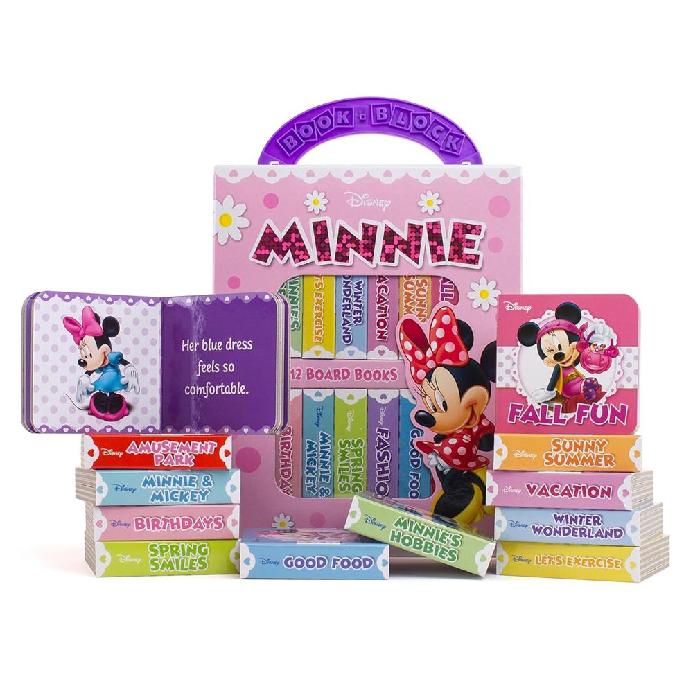Disney Minnie Mouse - My First Library Board Book Block 12-Book Set – Kolektif – Pi Kids – kitap kapağı