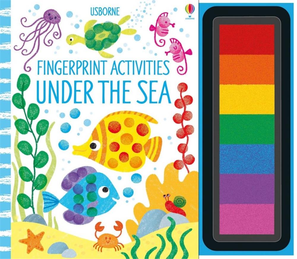 Fingerprirnts Activities - Under the Sea – Fiona Watt – Usborne Publishing – kitap kapağı