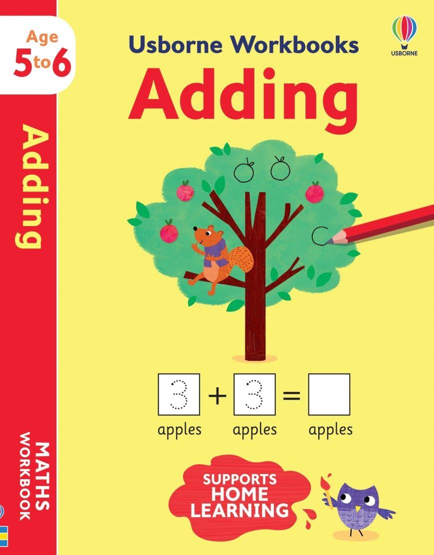 Usborne Workbooks Adding 5-6 – Kolektif – Usborne Publishing – kitap kapağı