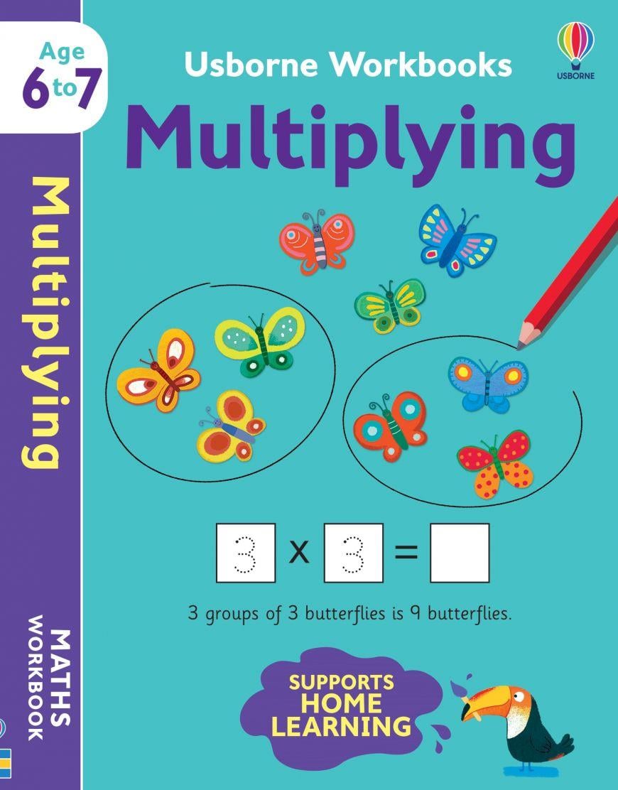 Usborne Workbooks Multiplying 6-7 – Holly Bathie – Usborne Publishing – kitap kapağı