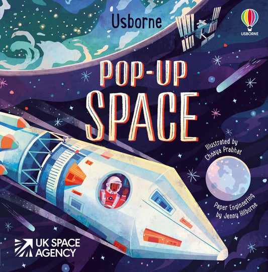 Pop-Up Space – Laura Cowan – Usborne Publishing – kitap kapağı
