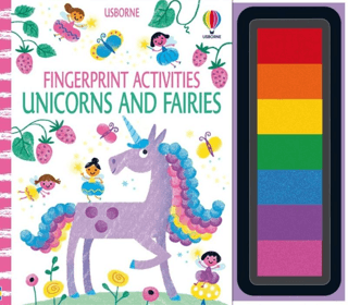 Fingerprint Activities Unicorns And Fairies – Fiona Watt – Usborne Publishing – kitap kapağı