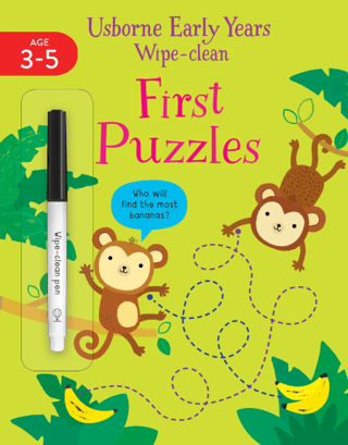 Early Years Wipe-Clean First Puzzles – Jessica Greenwell – Usborne Publishing – kitap kapağı
