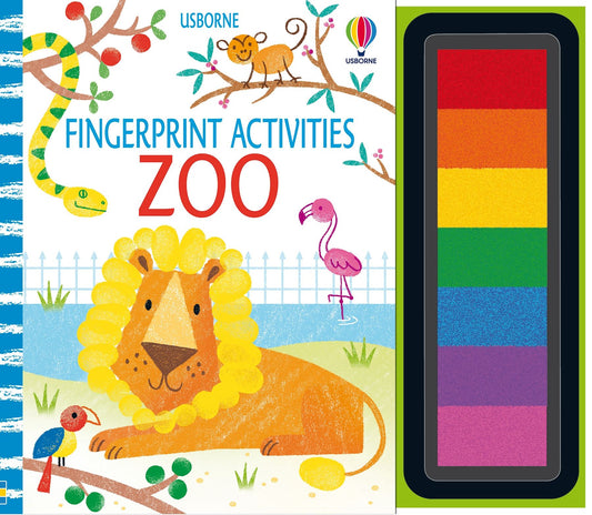 Fingerprint Activities: Zoo – Fiona Watt – Usborne Publishing – kitap kapağı