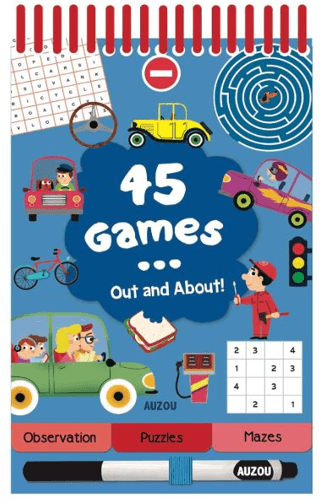 45 Games... Out And About – Kolektif – Auzou Publishing – kitap kapağı