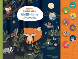 My First Sound Book: Night-Time Animals – Kolektif – Auzou Publishing – kitap kapağı