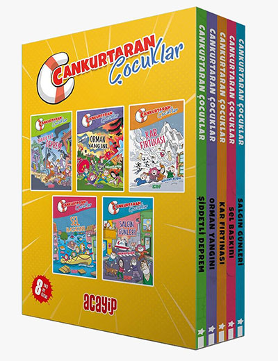 Cankurtaran Çocuklar Kutulu 5 Kitap – Gülhan Alışık – Acayip Kitaplar – kitap kapağı