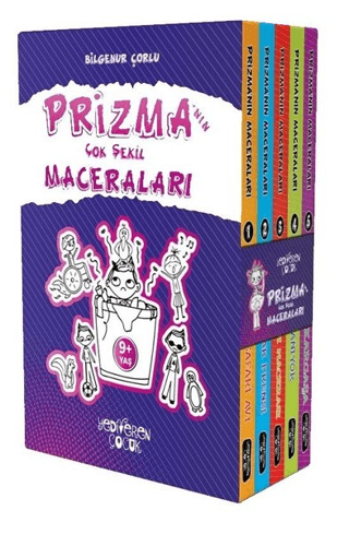 Prizma'nın Çok Şekil Maceraları Seti (5 Kitap Takım) – Bilgenur Çorlu – Yediveren Çocuk – kitap kapağı