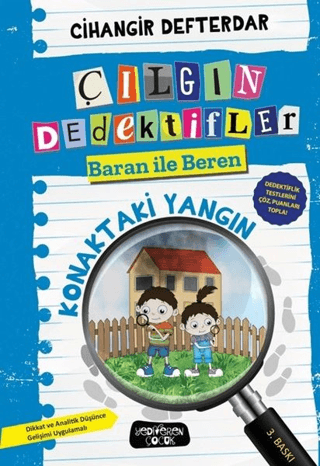 Konaktaki Yangın; Çılgın Dedektifler Baran İle Beren – Cihangir Defterdar – Yediveren Çocuk – kitap kapağı