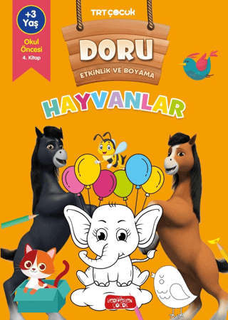 Doru Etkinlik ve Boyama - Hayvanlar – Kolektif – Yediveren Çocuk – kitap kapağı