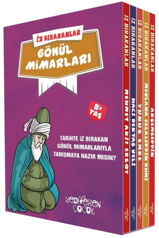 İz Bırakanlar - Gönül Mimarları Seti - 5 Kitap Takım – Eda Bayrak – Yediveren Çocuk – kitap kapağı