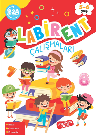 Labirent Çalışmaları;5-6 Yaş – Kolektif – Yediveren Çocuk – kitap kapağı