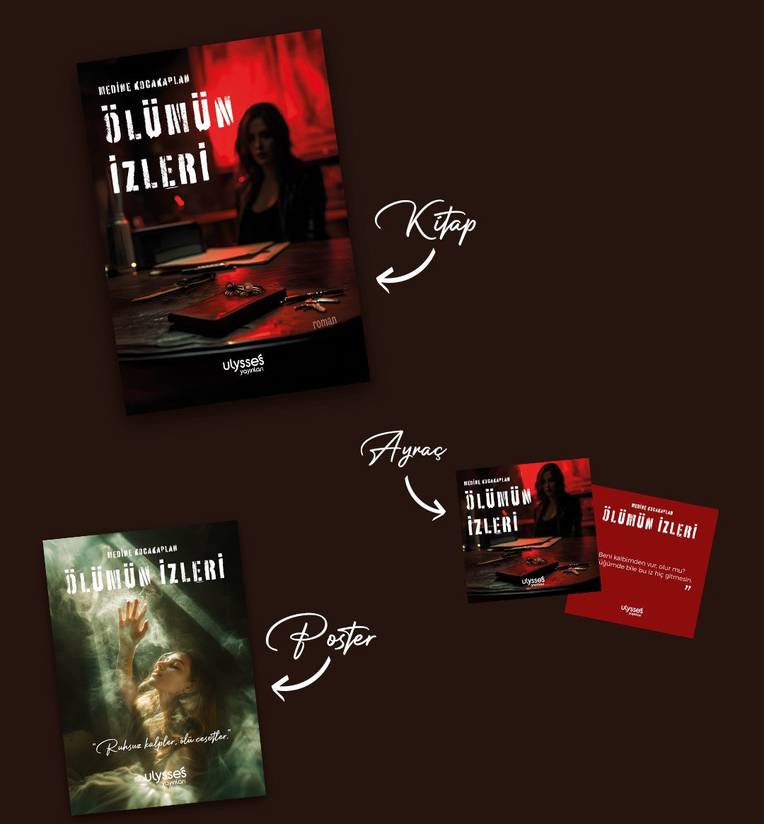 Ölümün İzleri – Medine Kocakaplan – Ulysses Yayınları – kitap kapağı