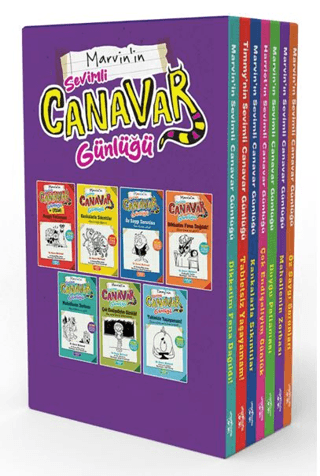 Marvin'in Sevimli Canavar Günlüğü Seti - 7 Kitap Takım - Kutulu – Raun Melmed – Yediveren Çocuk – kitap kapağı
