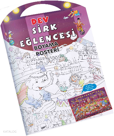 Sirk Eğlencesi Dev Boyama Posteri – Kolektif – Parıltı Yayınları – kitap kapağı