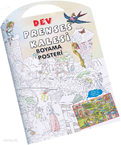 Prenses Kalesi Dev Boyama Posteri – Kolektif – Parıltı Yayınları – kitap kapağı