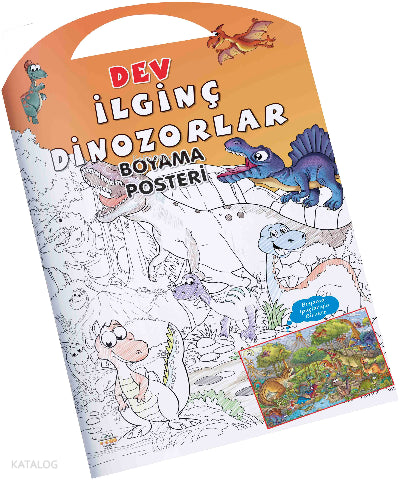 İlginç Dinozorlar Boyama Posteri – Kolektif – Parıltı Yayınları – kitap kapağı