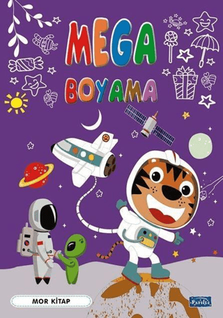 Mega Boyama - Mor Kitap – Kolektif – Parıltı Yayınları – kitap kapağı
