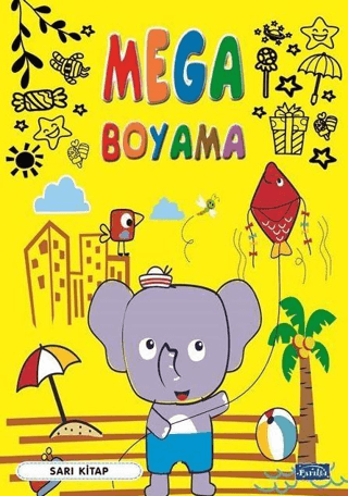 Mega Boyama - Sarı Kitap – Kolektif – Parıltı Yayınları – kitap kapağı
