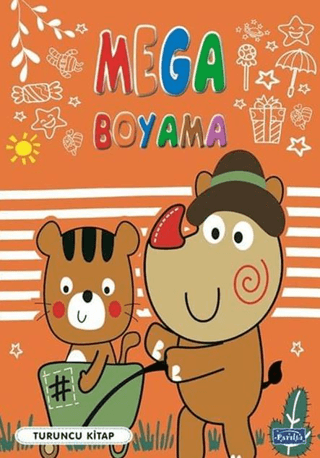 Mega Boyama - Turuncu Kitap – Kolektif – Parıltı Yayınları – kitap kapağı
