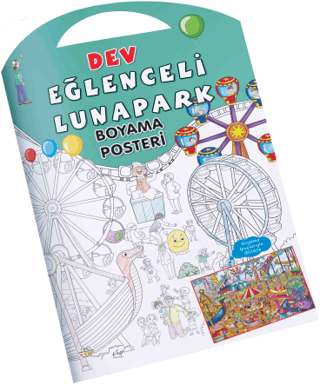 Eğlenceli Lunapark Dev Boyama Posteri – Kolektif – 0-6 Yaş Yayınları – kitap kapağı