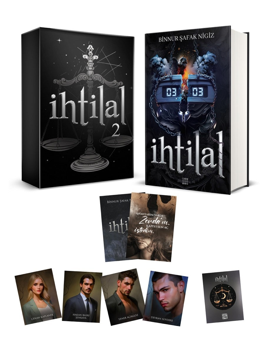 İhtilal 2 - Zede (Ciltli Kutulu) – Binnur Şafak Nigiz – Dokuz Yayınları – kitap kapağı