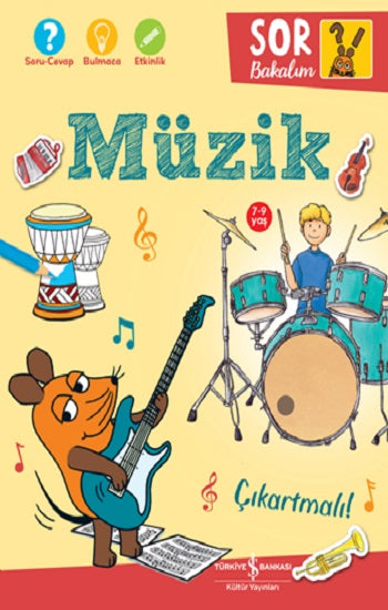 Müzik – Sor Bakalım - Çıkartmalı! – Petra Klose – İş Bankası Kültür Yayınları – kitap kapağı