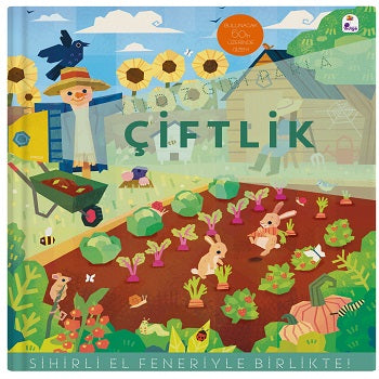 Yıldız Gibi Parla – Çiftlik (Sihirli El Feneriyle Birlikte) (Board Book) – Kolektif – İndigo Çocuk – kitap kapağı