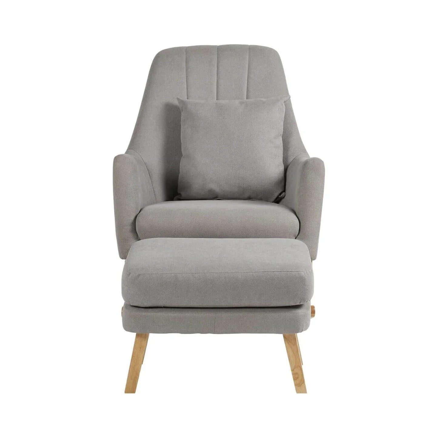 Ickle Bubba Eden Deluxe Nursery Chair & Stool - Pearl Grey